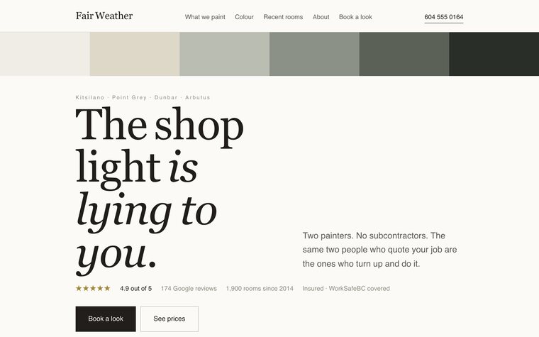The Fair Weather website